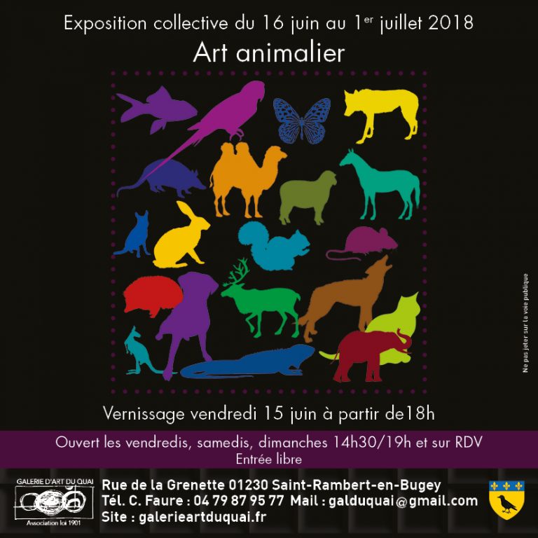 Michel Guillet - exposition collective Art animalier - Juin 2018