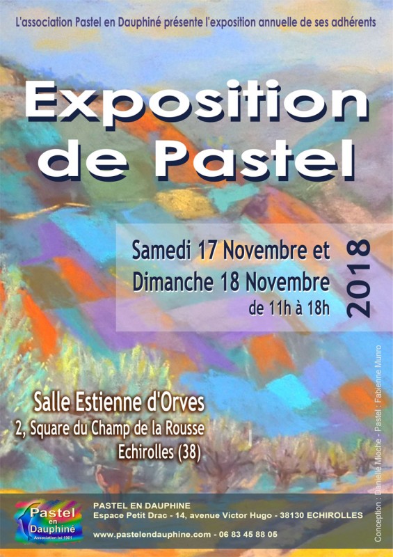 Exposition des adherents 2018 de Pastel en Dauphine