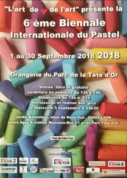 6e biennale internationale du pastel organisée par L'art de coeur de l'art