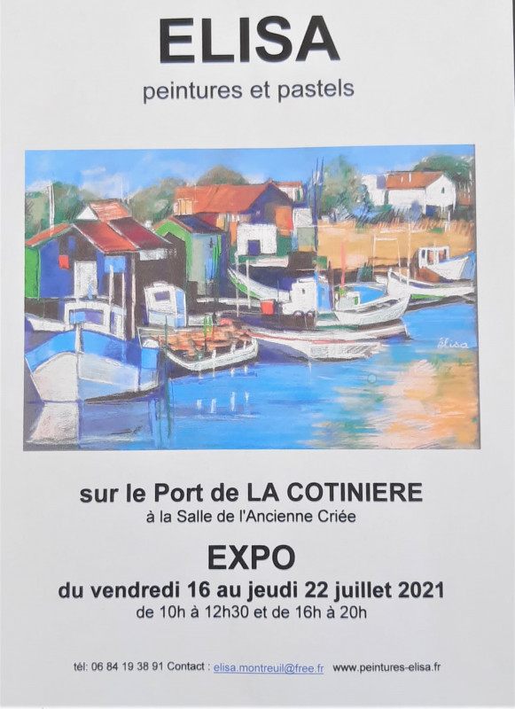 Elisa Montreuil expose à l'ile d'Oleron